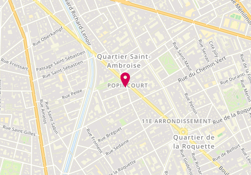 Plan de Holly, 59 Bis Rue Popincourt, 75011 Paris