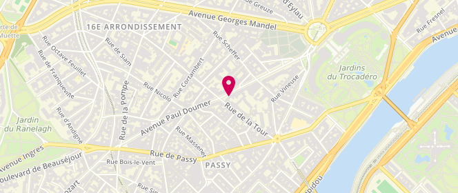 Plan de Jlr, 45 avenue Paul Doumer, 75116 Paris
