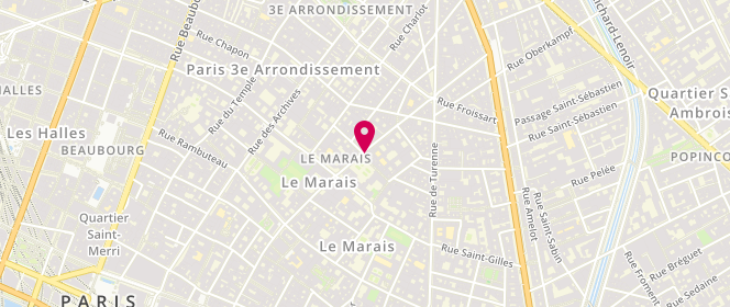 Plan de Le Mont Saint Michel, 96 Rue Vieille du Temple, 75003 Paris