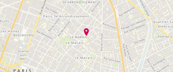 Plan de Tara Jarmon, 98 Rue Vieille du Temple, 75003 Paris