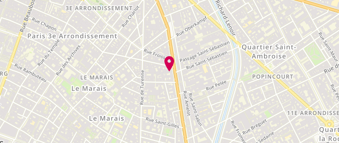 Plan de Sandro, 109 Boulevard Beaumarchais, 75003 Paris