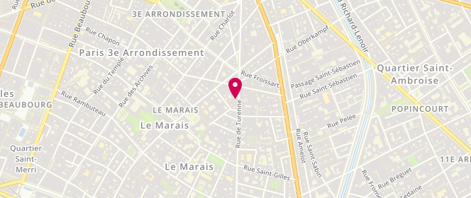 Plan de F.C Diffusion, 89 Rue de Turenne, 75003 Paris