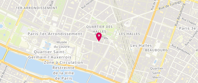 Plan de Bleu de Paname Boutique, 68 Rue Saint-Honoré, 75001 Paris
