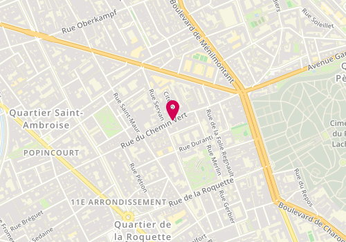 Plan de TNS Mode Naazneem, 112 Rue du Chemin Vert, 75011 Paris