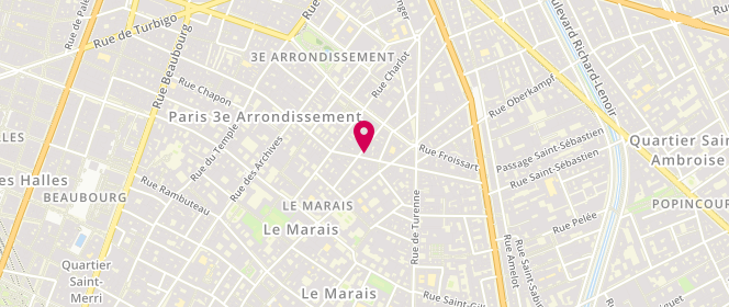 Plan de Drôle de Monsieur, 28 Rue de Poitou, 75003 Paris