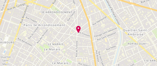 Plan de Harmony Paris, 1 Rue Commines, 75003 Paris