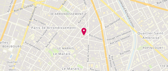 Plan de Elevation Store, 135 Rue Vieille du Temple, 75003 Paris