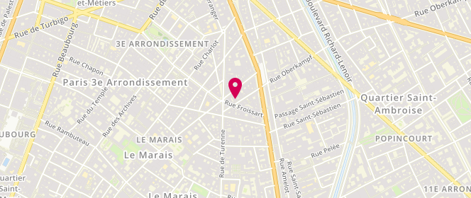 Plan de Hircus, 7 Rue Commines, 75003 Paris
