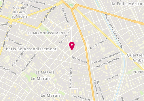 Plan de Sam Daniel, 100 Rue de Turenne, 75003 Paris