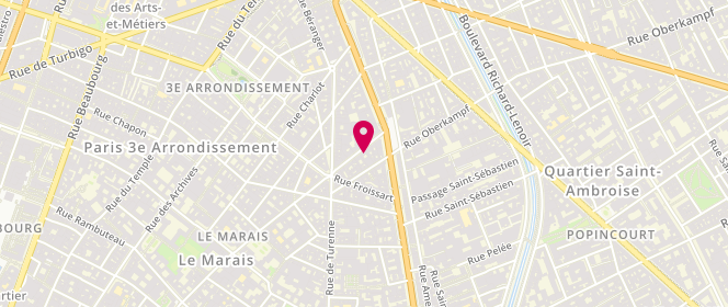 Plan de Helios BJB, 12 Rue des Filles du Calvaire, 75003 Paris