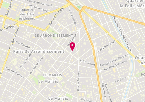 Plan de Trippen Paris, 40 Rue de Saintonge, 75003 Paris