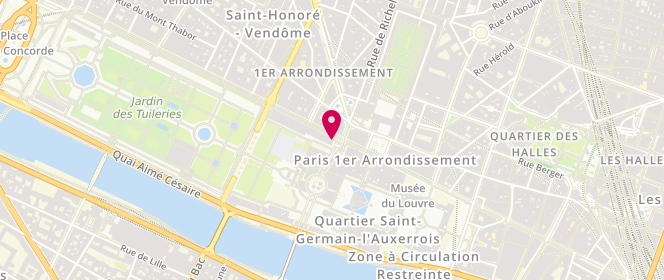 Plan de Sandro, Le Carroussel du Louvre 99 Rue Rivoli, 75001 Paris