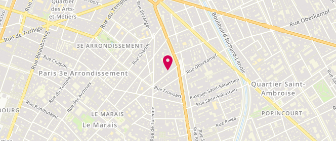 Plan de Franck Arnault, 17 Rue des Filles du Calvaire, 75003 Paris