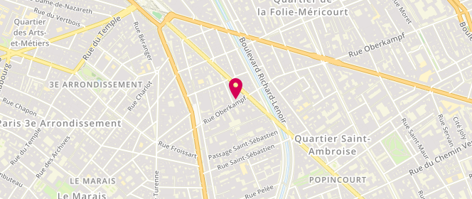 Plan de Chez Emma, 25 Rue Oberkampf, 75011 Paris