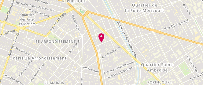 Plan de Atelier Pascaline Delcourt, 7 Rue de Crussol, 75011 Paris