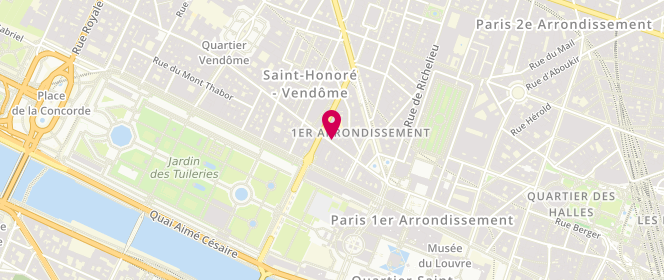 Plan de Nodus, 274 Rue Saint-Honoré, 75001 Paris