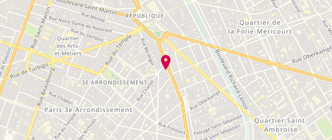 Plan de The Vintage, 25 Boulevard du Temple, 75003 Paris