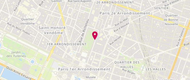 Plan de P.R, 27 Rue Valois, 75001 Paris