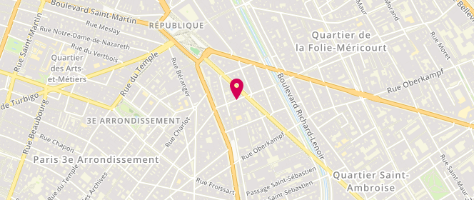 Plan de Cache Confusion, 8 Rue Jean Pierre Timbaud, 75011 Paris