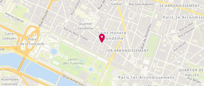 Plan de Saint Laurent, 213 Rue Saint-Honoré, 75001 Paris