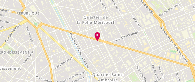 Plan de Bijoux la Licorne, 44 Avenue République, 75011 Paris