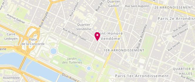 Plan de Ba & Sh, 215 Rue Saint-Honoré, 75001 Paris