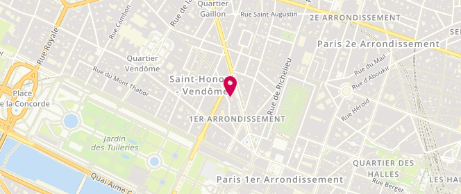Plan de Banay, 13 avenue de l'Opéra, 75001 Paris