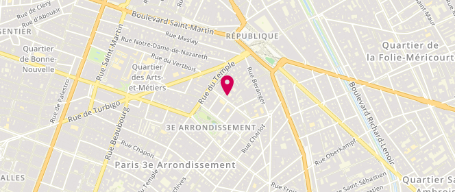 Plan de The Clothette Boutique, 12 Rue Dupetit-Thouars, 75003 Paris