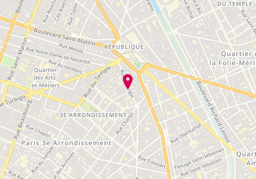 Plan de Societe Civile Immobilier Pariente & Co, 9 Rue Beranger, 75003 Paris