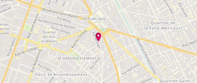 Plan de René WELLS, 10 Rue Béranger, 75003 Paris