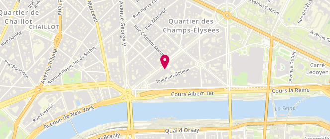Plan de Giorgio Armani, 18 avenue Montaigne, 75008 Paris