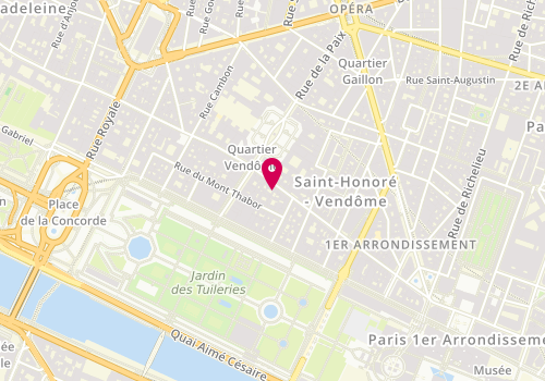 Plan de Ricardo Sanher Paris, 229 Rue Saint-Honoré, 75001 Paris