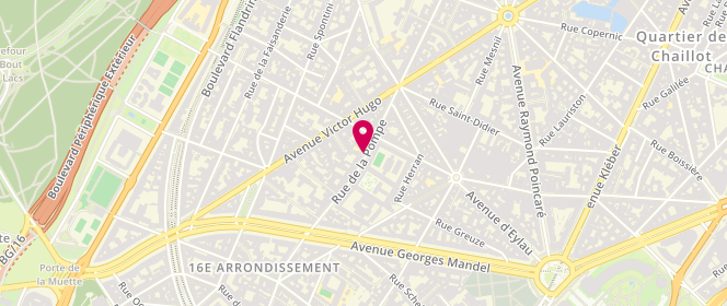 Plan de La Fée Maraboutée, 123 Rue de la Pompe, 75116 Paris