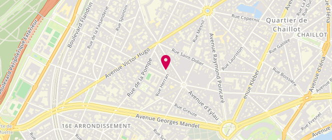 Plan de Curling, Boutique 8 Rue Gustave Courbet, 75116 Paris