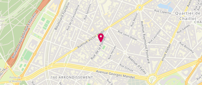 Plan de Eleven Paris, 129 Rue de la Pompe, 75016 Paris