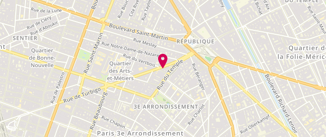 Plan de Emmaüs Alternatives Turbigo, 74 rue de Turbigo, 75003 Paris