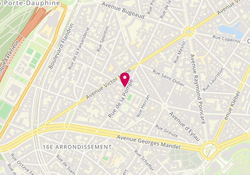 Plan de The Kooples, 129 Rue de la Pompe, 75016 Paris