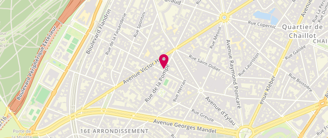 Plan de Boutique Renoma, 129 Bis Rue de la Pompe, 75116 Paris