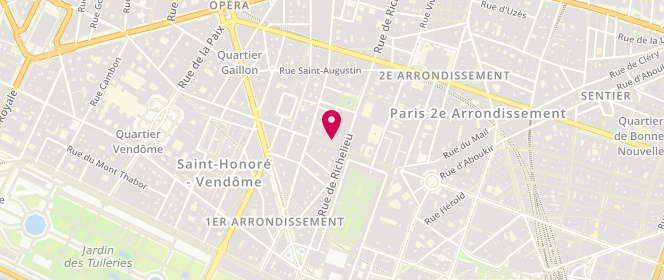 Plan de Bleu Marine Design, 20 Rue des Petits Champs, 75002 Paris