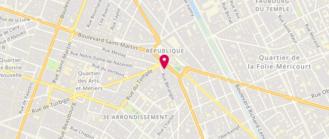 Plan de Camaieu, 13 place de la République, 75003 Paris