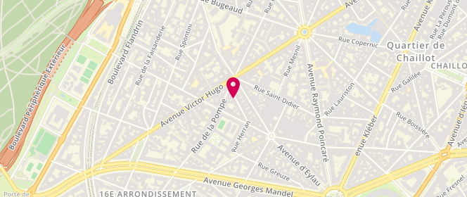 Plan de Café Coton, 15 Rue Gustave Courbet, 75016 Paris