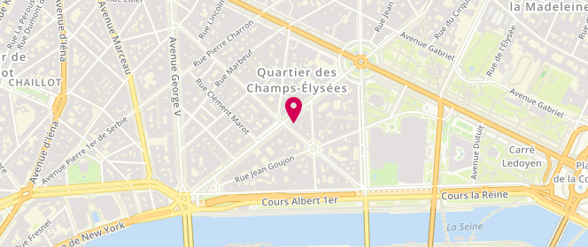 Plan de Givenchy Paris Montaigne, 36 avenue Montaigne, 75008 Paris
