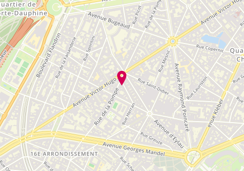 Plan de Éric Bompard, 17 Rue Gustave Courbet, 75016 Paris