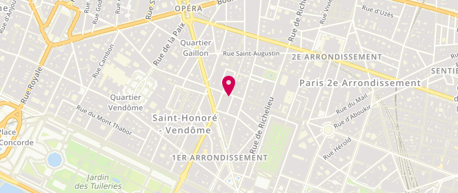 Plan de Café Coton, 51 Rue des Petits Champs, 75001 Paris