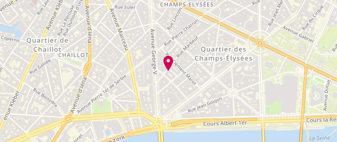 Plan de Crimson, 8 Rue Marbeuf, 75008 Paris