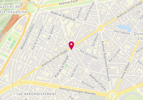 Plan de Harrison, 130 Rue de la Pompe, 75116 Paris