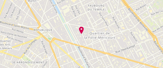 Plan de Carharrt, 13 Rue Pierre Levée, 75011 Paris