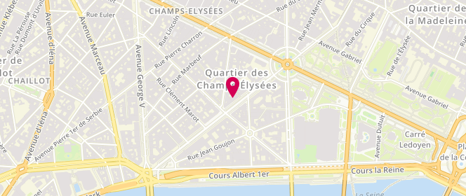 Plan de Versace, 45 avenue Montaigne, 75008 Paris