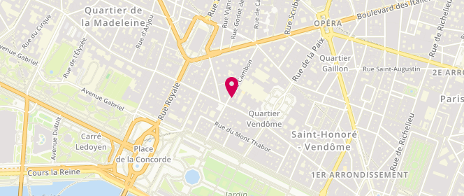 Plan de Barrie, 22 Rue Cambon, 75001 Paris