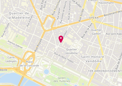 Plan de Maison Michel Paris, 22 Rue Cambon, 75001 Paris